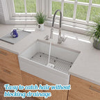 1Pc 6 Inch Square Drain Cover Stainless Steel Hair Drain Catcher Flat Floor - Image 5