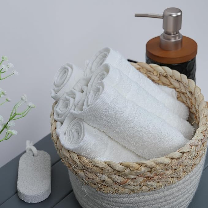 Tens Towels Pack of 12 Washcloths, 12 x 12 Inches, Lighter Weight, Quick to Dry - Image 7