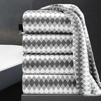 4 Piece Bath Towel Set Oversized Bath Sheet 35"x70" Bathroom Towel Extra Large by MAGGEA