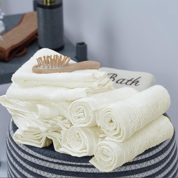 Tens Towels Pack of 60 Washcloths, 12 x 12 Inches, Lighter Weight, Quick to Dry - Image 3