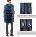 BeeGreen Navy Blue Travel Laundry Bag w Drawstring & Handle College Dorm Room - Image 4