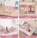 Marbrasse 2 Pack Desk Drawer Organizer, Mesh Drawer Organizer Tray - Image 3