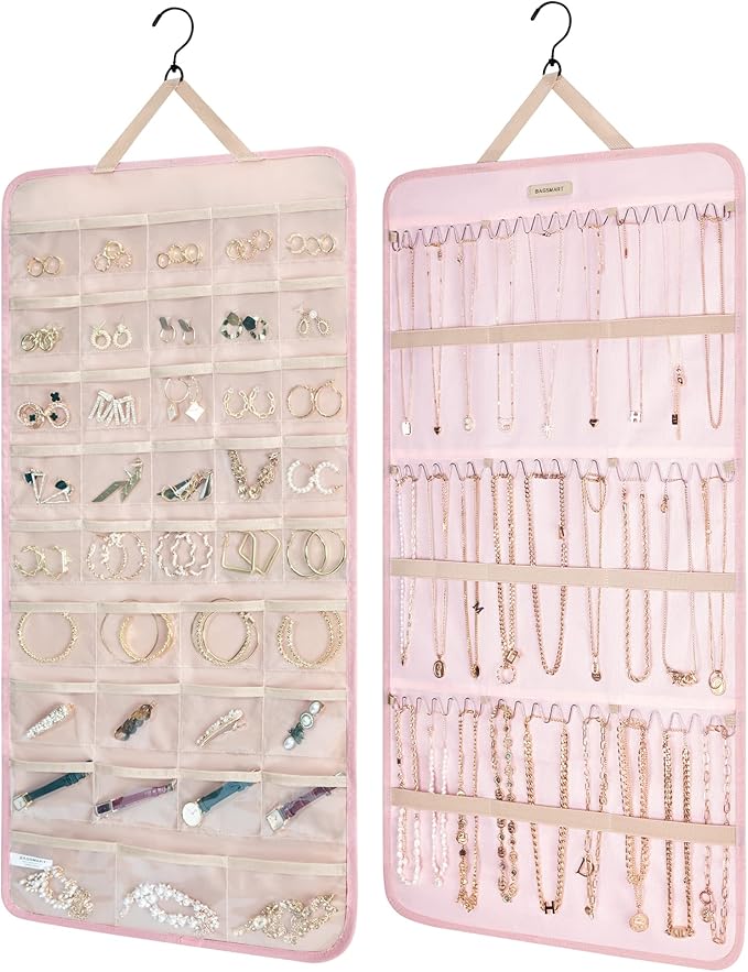 BAGSMART Hanging Jewelry Organizer Storage Roll by BAGSMART