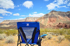 Kijaro Dual Lock Folding Camp Chairs - Versatile for Sports, Outdoors & Lawns - Locks Positions - Maldives Blue - Image 2