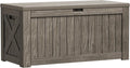 Greesum Outdoor Storage Box 120 Gallon Storage Bin with Lid for Patio Furniture, Garden Tools, Pool Supplies, Lockable, Waterproof and UV Resistant, Coffee by BuynowfromGreesum