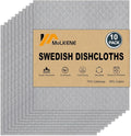 Swedish Dishcloths for Kitchen | 10 Pack Absorbent Cellulose Sponge Cloths by MoLKENE