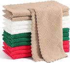 Homaxy 12 Pack Kitchen Dish Cloths, Super Soft and Absorbent Coral Velvet Dish by Homaxy