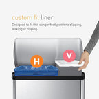 simplehuman Code V 60 Count, Genuine Custom Fit Liners, Drawstring Trash Bags - Image 3