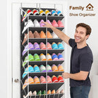 20-30 Pairs Over the Door Shoe Organizer, 10-Tier Door Shoes Rack, Handing - Image 4