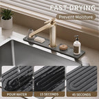 Faucet Mat for Kitchen Sink, Diatomite Stone Drying Sink Protectors, Bathroom - Image 6