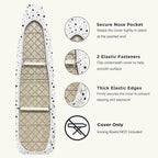 Ironing Board Cover and Pad 15"x54" Extra Thick Natural Cotton, Scorch and - Image 4