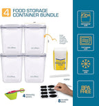 Flour Sugar Storage Containers Great Rice Canisters Sets - Image 2