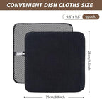 KinHwa Kitchen Washcloths for Dishes Absorbent Microfiber Dish Cloths Quick Dry - Image 7