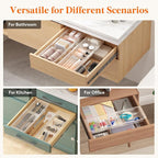 Lifewit Sliding Makeup Drawer Organizer, Fits 13-20" Deep Drawers, Extendable - Image 8
