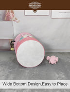 HUNRUNG Laundry Hamper, Large Canvas Fabric Lightweight Storage Basket Toy - Image 6