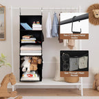 StorageWorks 5-Shelf Hanging Closet Organizers, Foldable Closet Storage - Image 5
