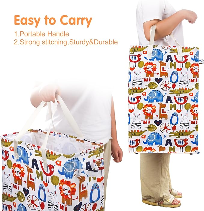 Odonata Slim Laundry Hamper Handles Collapsible Laundry Basket Thin Dirty - Image 4