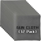 12 Pack Microfiber Gun Cleaning Cloth, Reusable Microsuede Cleaning/Polishing by Miaozhun