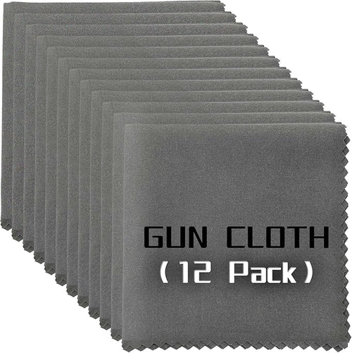 12 Pack Microfiber Gun Cleaning Cloth, Reusable Microsuede Cleaning/Polishing by Miaozhun
