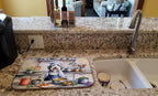 Caroline's Treasures DAC6294DDM Old English Sheepdog The Chef Dish Drying Mat - Image 2