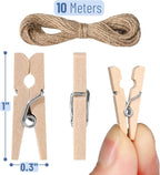Mr. Pen- Wooden Clothes Pins for Craft, Natural Wood, 1 Inch, Mini Clothes Pins - Image 3