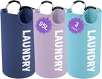 95L 3Pack Large Laundry Hamper, Foldable Laundry Basket by IHOMAGIC