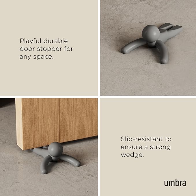 Umbra Buddy Door Stop, Heavy-Duty and Flexible, Soft-Touch Finish, Protects - Image 5
