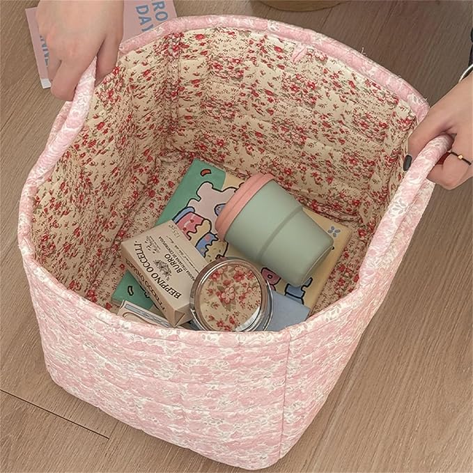 Quilted Fabric Storage Basket - Image 3