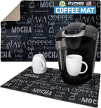 Drymate Coffee Maker Mat, Protects Kitchen Countertops From Spills, Stains & by Drymate