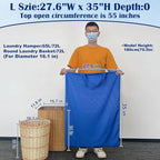 Laundry Bag with Handles & Drawstring Closure 27.6”Wx35"H, Thick Laundry Bag - Image 2