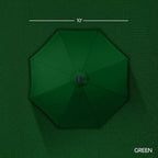 Best Choice Products 10ft Offset Cantilever Hanging Market Patio Umbrella, Smooth 360° Rotation, 8 Sturdy Ribs, Easy Adjustment - Green - Image 8