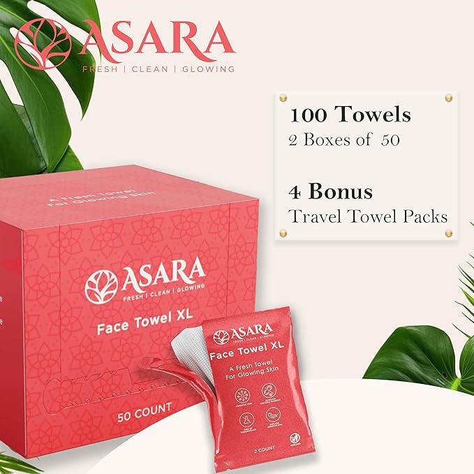 Clean Face Towels Disposable XL Facial Wipes | Add Water As a Makeup Remover | - Image 6