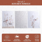 Maison d' Hermine Kitchen Towels Set of 3 100% Cotton 27.50" x 20" Reusable - Image 2