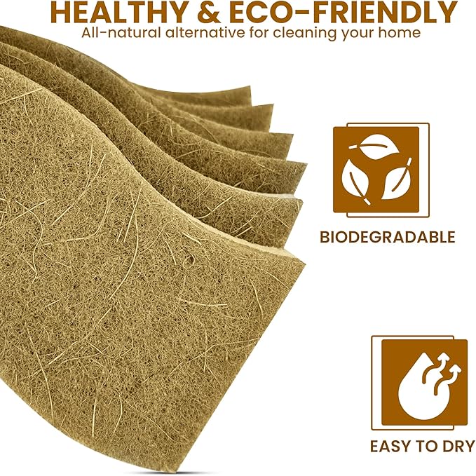 Natural Kitchen Sponge –24-Pack Biodegradable Sponges - Image 2