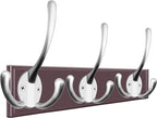 IBosins 6 Pack Big Heavy Duty Three Prongs Coat Hooks Wall Mounted - Image 3