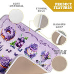 Purple Dish Drying Mats for Kitchen Counter Washable Drying Pad Absorbent - Image 4