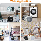 EEEKit 100L Pop Up Laundry Basket, 3 Sections Large Capacity Oxford Cloth - Image 8