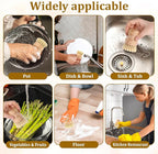 12 Packs Bamboo Scrub Brush for Dishes, Wooden Dish Scrubber Brushes - Image 6