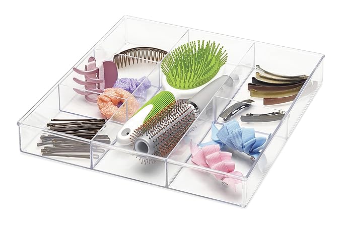 Whitmor Clear 6-Section Drawer Organizer | - Image 3