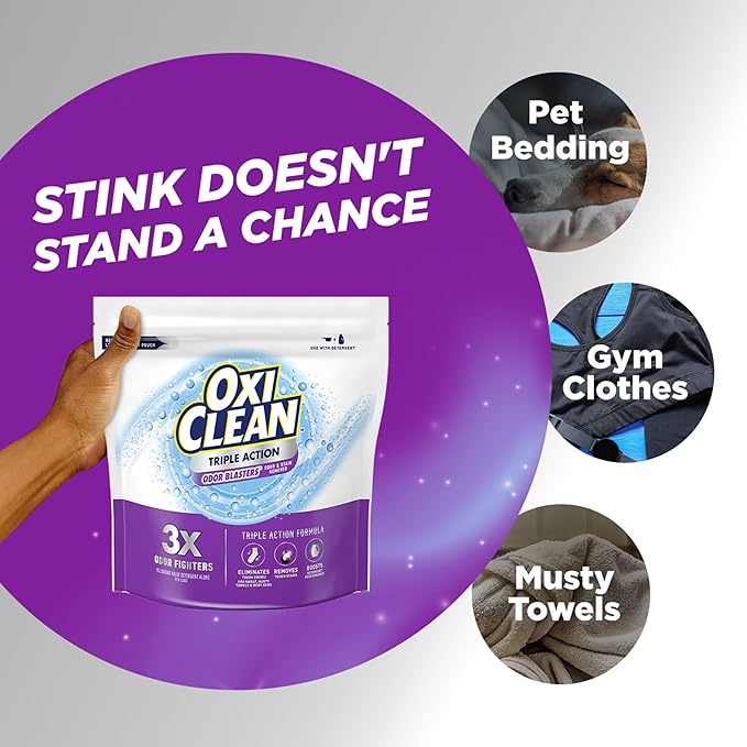 OxiClean Triple Action Odor Blasters, Removes Stains and Eliminates Tough Odors - Image 5