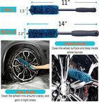 7PCS Car Wheel Rims Detail Cleaning PRO Wash Kit, Wheel Wash Mitt, Tire Brush - Image 3