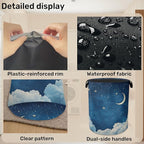 Starry Stars Moon Laundry Basket - Image 5