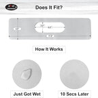 Faucet Mat Bathroom Sink Oval-Hole : AHA HOMEWARE Diatomite Rubber Bathroom - Image 2