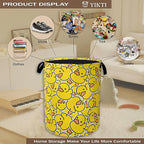 Collapsible Laundry Basket, Cute Cartoon Animal Hampers - Image 4