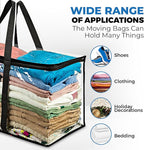 4 Pack Clear Large Moving Bags, Heavy Duty Storage Bags, College Totes - Image 3