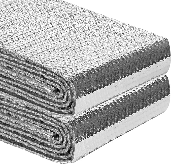 Reflective Insulation Roll 59 inch x 8.2Ft Double Bubble Reflective Aluminum by dojobkinb