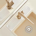16" Faucet Mat for Kitchen Sink, Long Diatomite Fast Drying Stone Sink Tray by LushSpring