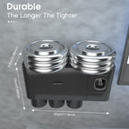 iHave Toothbrush Holders for Bathrooms, 3 Cups Toothbrush Holder Wall Mounted - Image 2