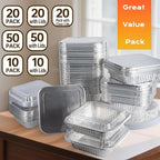 8x8 Aluminum Pans with Clear Lids - Image 9