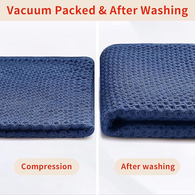 Homaxy 100% Cotton Waffle Weave Kitchen Dish Cloths, Ultra Soft Absorbent Quick - Image 7